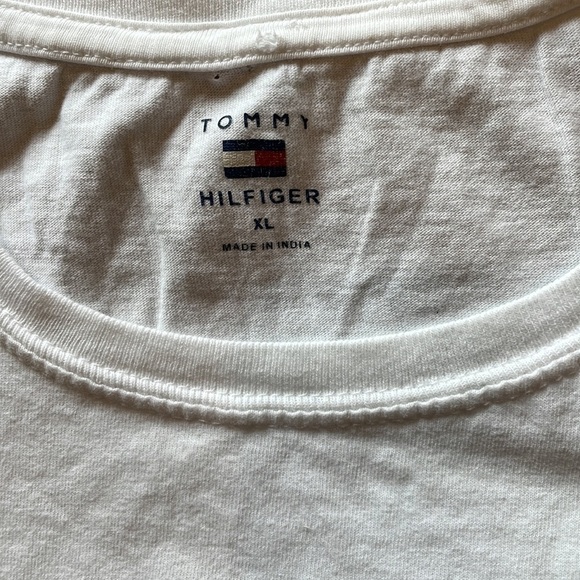 Tommy Hilfiger Girls XL Sequins White Tee - Picture 3 of 4